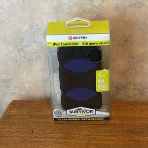 New Griffin IPod Touch 5th 6th Generation Survivor Weatherproof Case Black